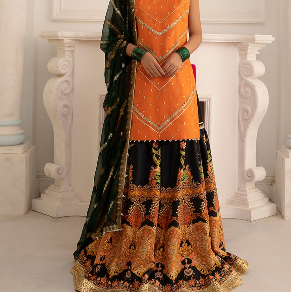 Ali Xeeshan Gunjan Gharara Pakistani wedding